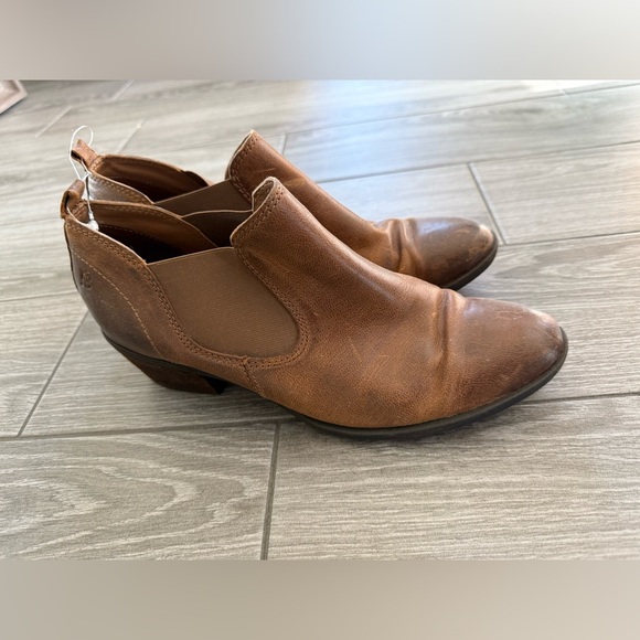 Josef Seibel|Rustic Brown Leather Ankle Booties,low heel•••Western boho style - Picture 5 of 16